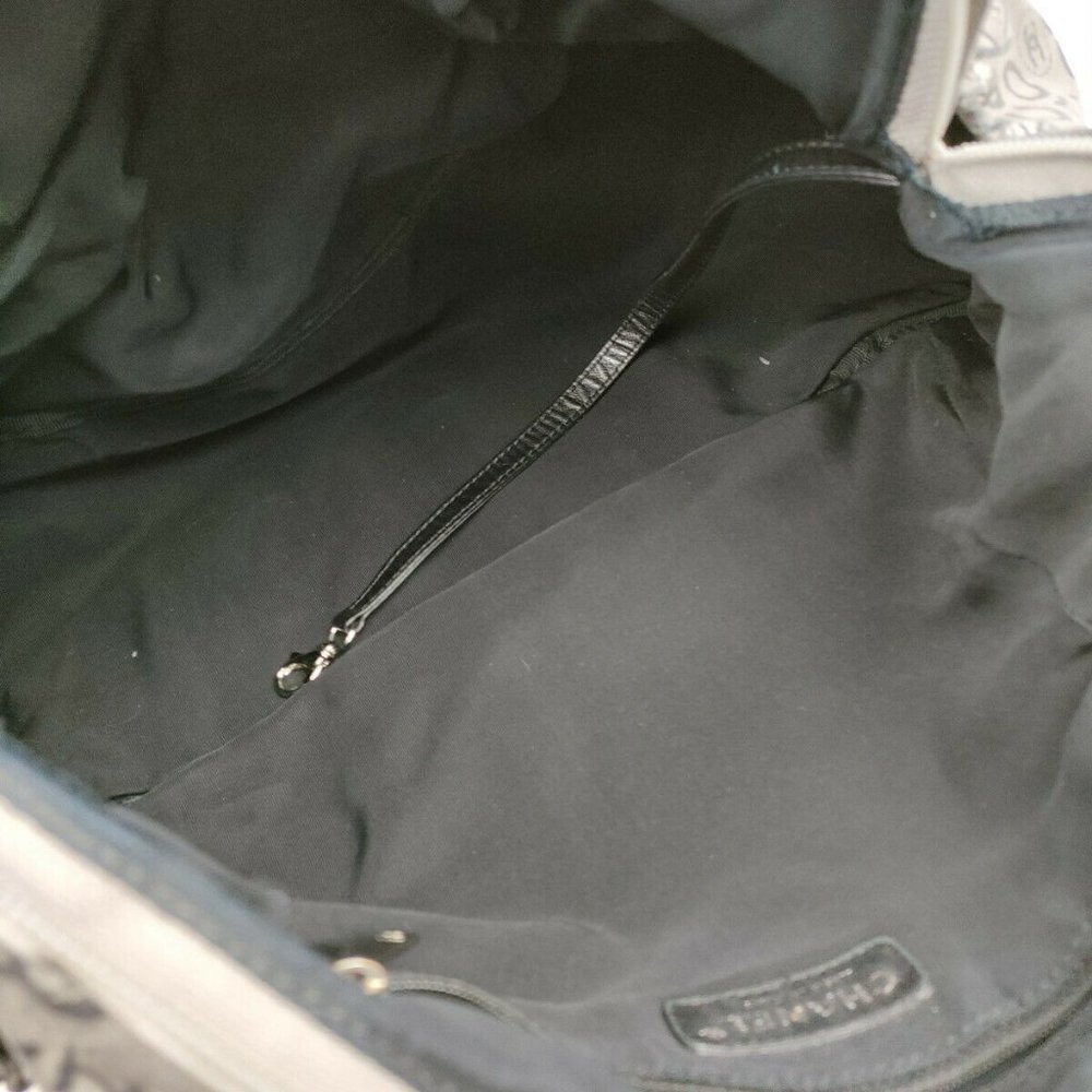 Chanel Hand Bag Silver Nylon - Picture 6 of 9